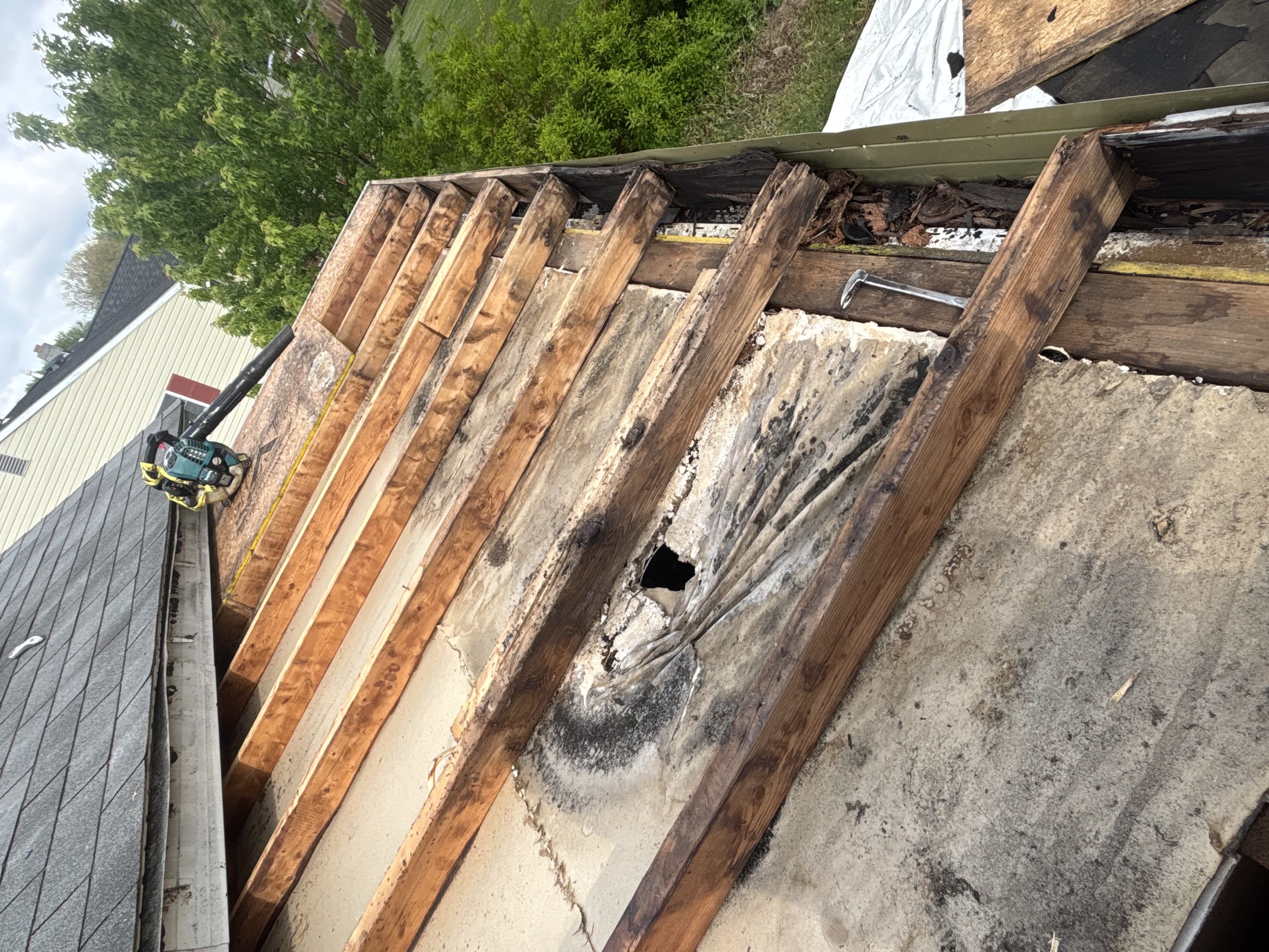Roof installation in progress — Ocean County NJ