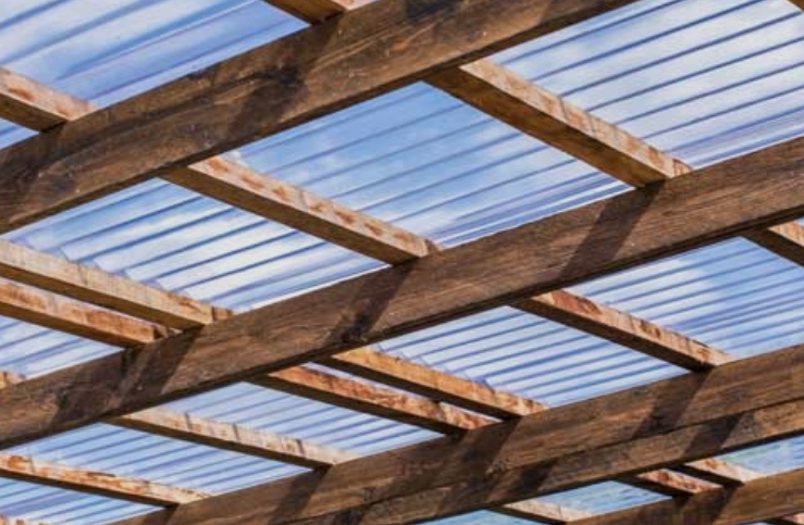 Fiberglass GRP roofing system installed on commercial building Ocean County NJ