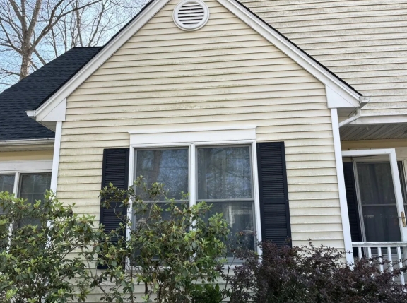 New siding installation